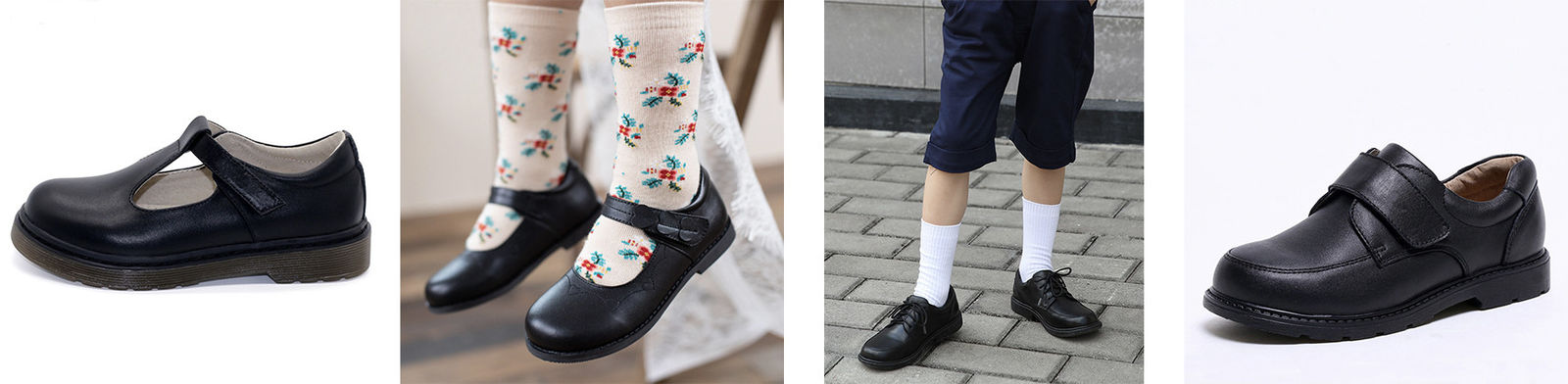 Lederne Schulschuhe