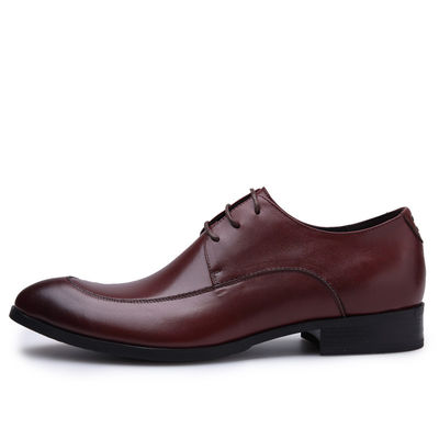 Business Komfortable Herren Schuhe, Sommer Herren Braune Spitzen Schuhe
