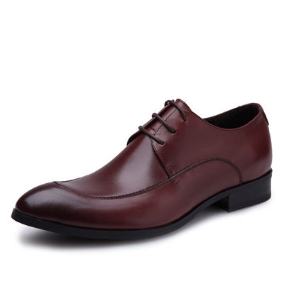 Business Komfortable Herren Schuhe, Sommer Herren Braune Spitzen Schuhe