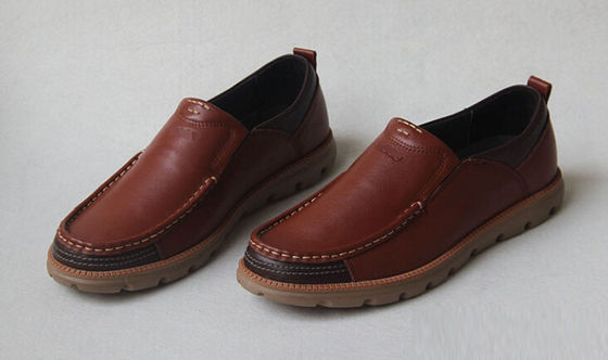 Full Grain Leder Casual Schuhe Weich Komfortable Fahrschuhe Für Männer