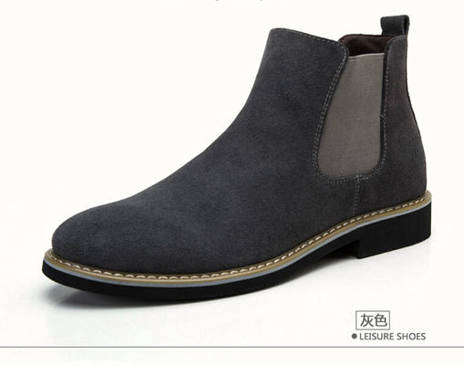 Kautschuk-Außensohle für Männer Suede Desert Stiefel Echtleder für Männer Gelegenheitsstiefel