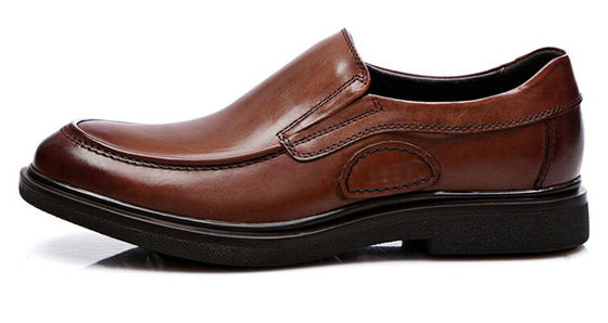 Business Weichsole Formalschuhe, Slip On Männer Braun Leder Fahrschuhe