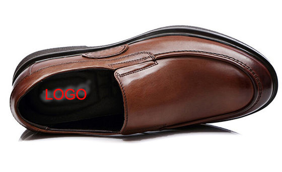 Business Weichsole Formalschuhe, Slip On Männer Braun Leder Fahrschuhe