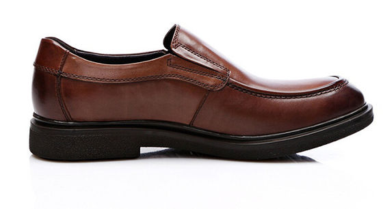 Business Weichsole Formalschuhe, Slip On Männer Braun Leder Fahrschuhe