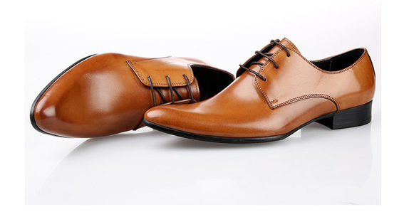 Spitze Zehen Männer Hochzeitskleid Schuhe Gelb Spitzen bis Handgefertigte Oxford Schuhe