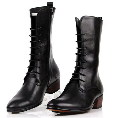 Business-Männer Knöchel-Stiefel Schnürsenkel Militär-Kampfstiefel