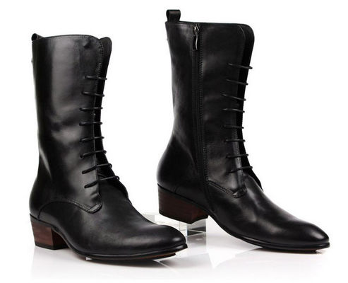 Business-Männer Knöchel-Stiefel Schnürsenkel Militär-Kampfstiefel