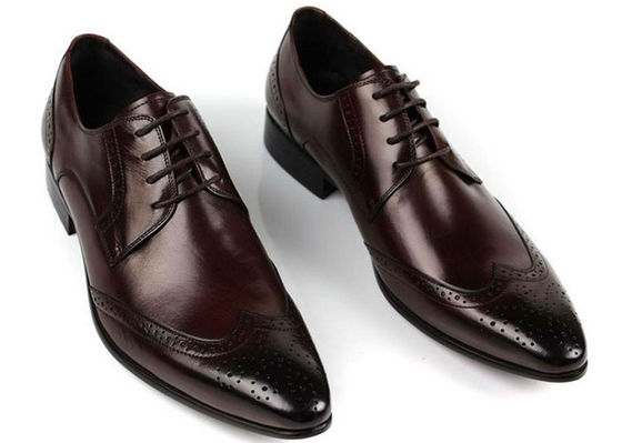 Männer Full Grain Leder Schuhe Stylische Brogue Design Männer Spitze Formal Dress Schuhe