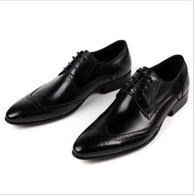 Männer Full Grain Leder Schuhe Stylische Brogue Design Männer Spitze Formal Dress Schuhe