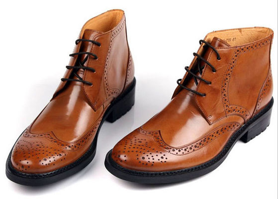 Herbst / Frühling Männer Fußgelenkstiefel Männer echtes Leder Chelsea Stiefel