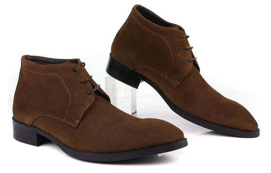 ODM Herren Chelsea Schuhen, Schwarz / Braun Herren Schnürsenkel Casual Schuhe