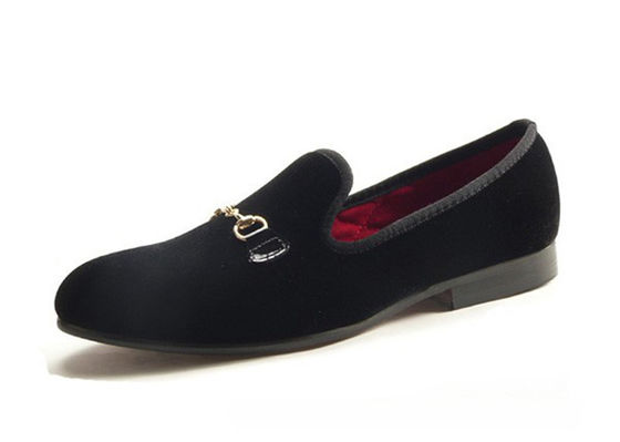 Handgefertigte Herren roten Samt Loafers, Freizeit Slip auf bequemen Casual Schuh