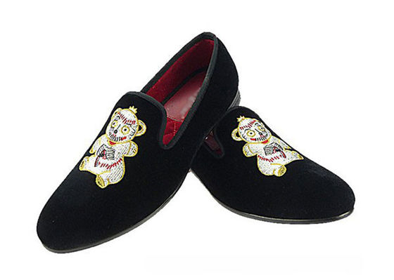 Informelle Flat Mens Samt Loafers Schlüssel gezeichneter Stil Männer Business Casual Schuhe