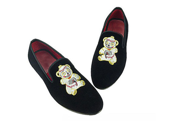 Informelle Flat Mens Samt Loafers Schlüssel gezeichneter Stil Männer Business Casual Schuhe