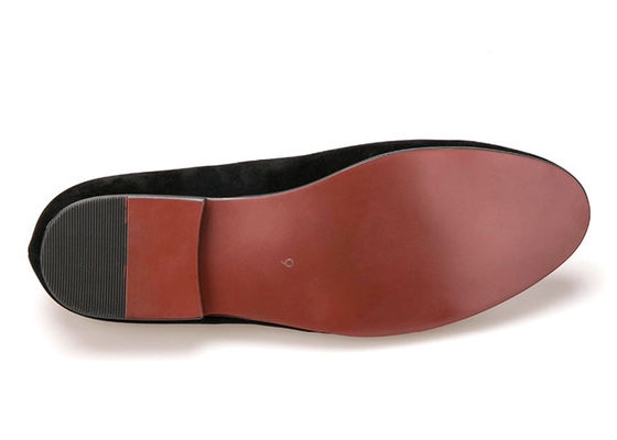 Casual Slipper Männer Samtloafers mit individueller Schädelbroderie Dekoration