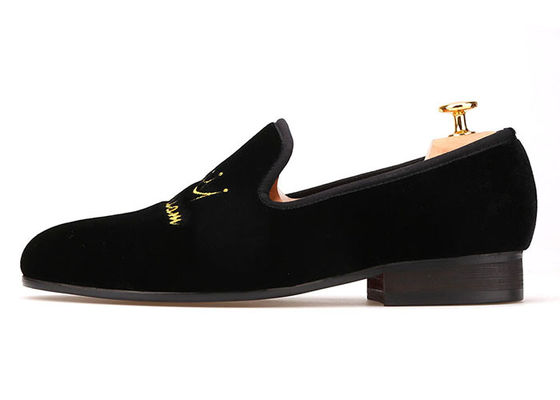 Männer-Schuhe Männer-Velvetloafers Stickerei OEM Flat Casual Schuhe für die Party