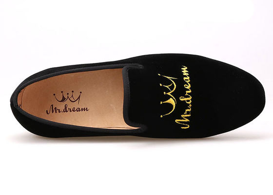 Männer-Schuhe Männer-Velvetloafers Stickerei OEM Flat Casual Schuhe für die Party
