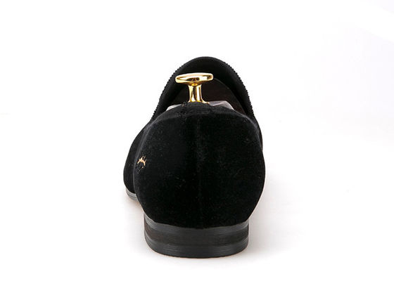 Luxus-Männer-Velvet Loafers Strap Casual Style Schwarze Vellvet Suede Schuhe