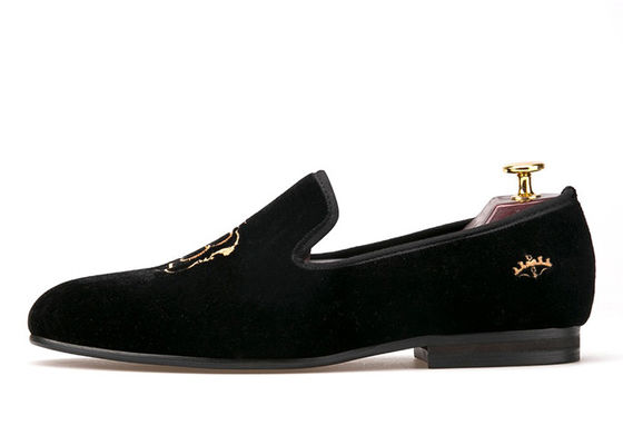 Luxus-Männer-Velvet Loafers Strap Casual Style Schwarze Vellvet Suede Schuhe