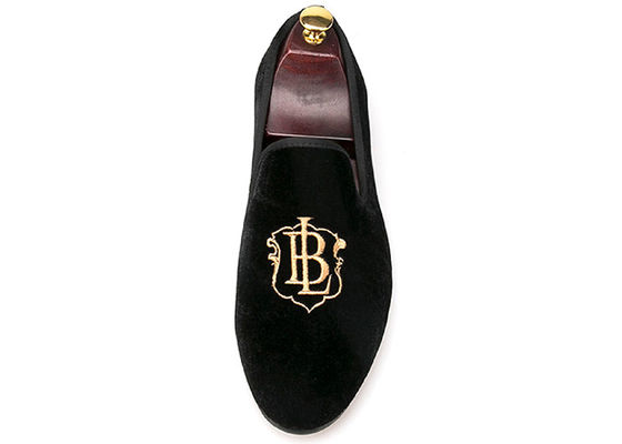 Luxus-Männer-Velvet Loafers Strap Casual Style Schwarze Vellvet Suede Schuhe