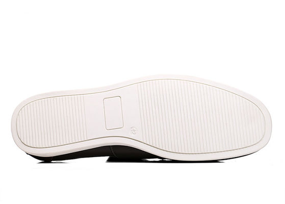 Flat Classic Männer Slip On Leather Sneakers Twill Auskleidung Schwarze Casual Loafers