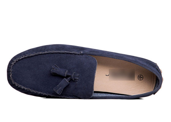 Stich-Style-Flächen-Schuhe für Männer schwarze Fahrschuhe, Moccasin - Gommino Suede Fahrschuhe