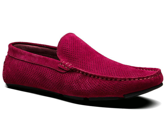 Sommer Hollow Outs Männer Suede Casual Loafers, Leder Loafers