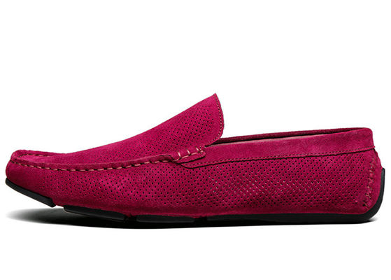 Sommer Hollow Outs Männer Suede Casual Loafers, Gommino Leder Loafers