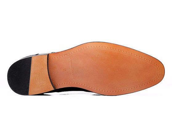 Goodyear Herren schwarze Lederschuhe, geschnitzte handgefertigte Männer Business Casual Schuhe
