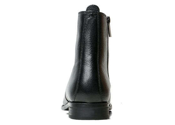 Hochzeitsschuhe aus echtem Leder für Männer, Fußgelenkschuhe aus schwarzem Leder, High-Top-Schuhe