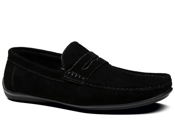 Sommer Suede Loafers Männer Leder Moccasins Schuhe, Männer Schwarze Slip On Dress Schuhe