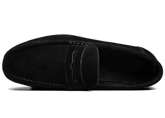 Sommer Suede Loafers Männer Leder Moccasins Schuhe, Männer Schwarze Slip On Dress Schuhe