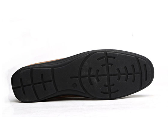 Sommer-Atmungsfähige Lederloafers für Männer Braune Runde Zehen für Männer Suede-Moccasins