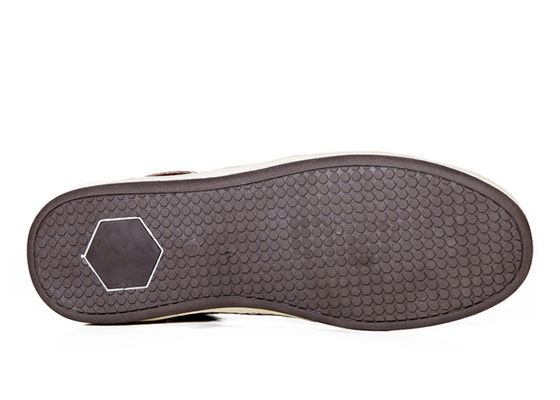 Braune, klassische Herren Sneakers, ODM Männer, echte Leder-Casual Schuhe.