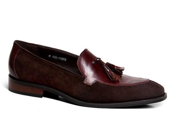 Tassel Penny Suede Leder Kleid Schuhe, Frühjahr / Herbst Herren Leder Slip On Schuhe