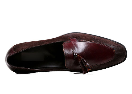 Tassel Penny Suede Leder Kleid Schuhe, Frühjahr / Herbst Herren Leder Slip On Schuhe
