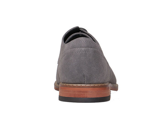 Suede Leder Flat Casual Schuhe, Handgefertigte Graue Herren Leder Fahrschuhe