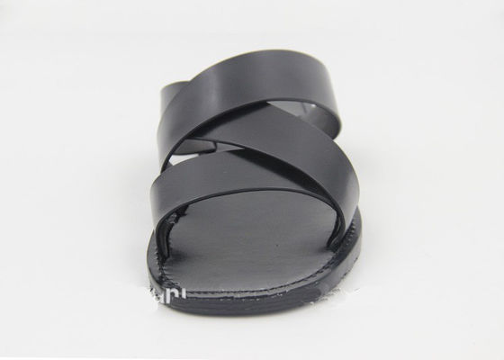 Mode Herren Lederschuhe Flip Flops Schwarze Herren Sommerschuhe