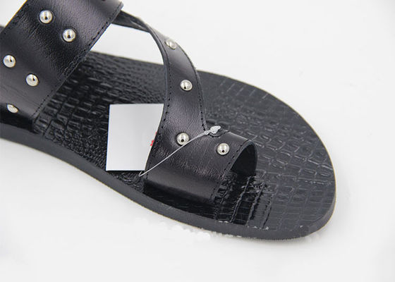 Home Männer Echte Lederslip Flops Sommer Sandalen Sandalen