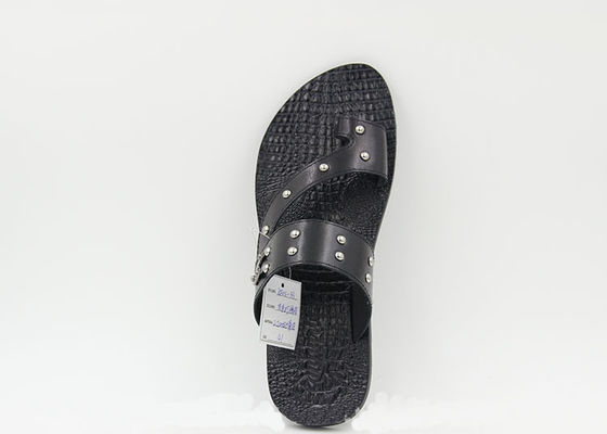 Home Männer Echte Lederslip Flops Sommer Sandalen Sandalen
