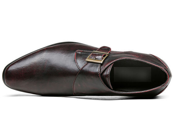 Schuhe für Männer mit Handgemachten Braunen Mönchsriemen
