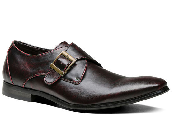 Schuhe für Männer mit Handgemachten Braunen Mönchsriemen