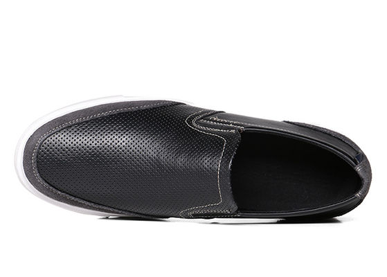 Sommer handgefertigte Herren Slip On Sneakers Hohl Out Männer schwarze Fahrschuhen