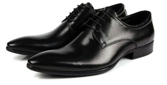 Oxford-Stil Herren Lederschuhe Dunkelrot / Schwarz Spitzen-Schuhe