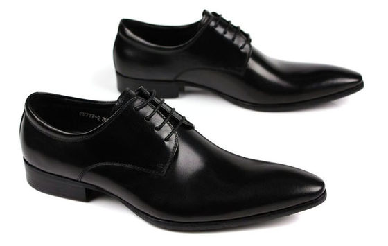 Oxford-Stil Herren Lederschuhe Dunkelrot / Schwarz Spitzen-Schuhe