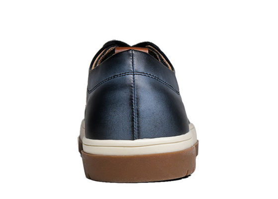 Leder Rundzehe Männer Schnürsenkel Sneakers Mode Männer Skateboard Schuhe