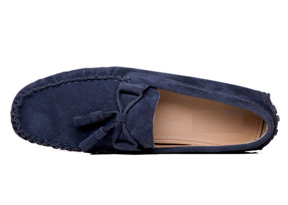 Atemberaubende Flat Tie Up Schuhe Runde Zehen Mode Suede Leder Kleid Schuhe