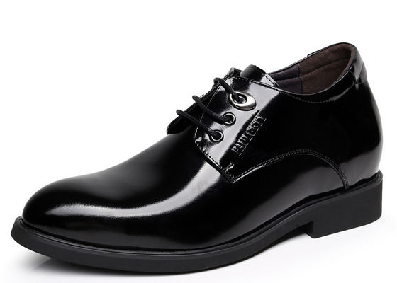 Schwarze Oxford Spitze Aufzug Männer Schuhe Solid Slip - Auf Markenkleid Schuhe für Männer