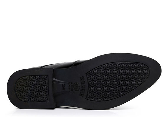 Schwarze Oxford Spitze Aufzug Männer Schuhe Solid Slip - Auf Markenkleid Schuhe für Männer