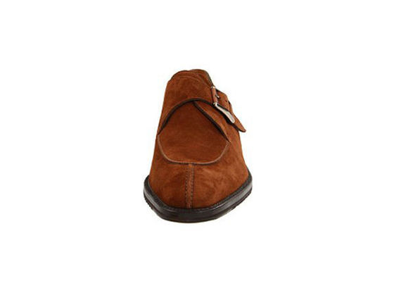 Handgefertigte Herren braune Brogue-Schuhe aus Leder, Goodyear-Schuhe für Männer, Mönch-Gürtel-Schuhe
